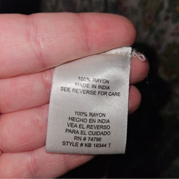 Patrons of Peace Boho Cream Floral Print True Wrap Maxi Dress Short Sleeve - M - Picture 4 of 7